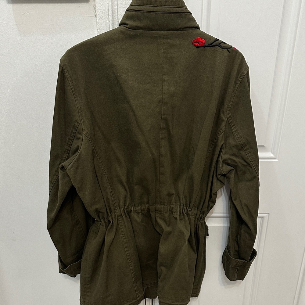 Embroidered Military Style Jacket - Picture 5 of 8